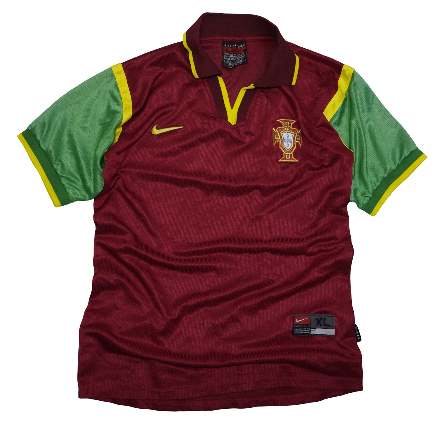 Vintage 90s Nike Premier 1998 Portugal Home kit