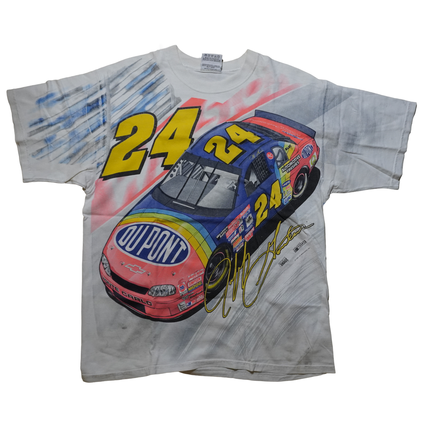 Vintage 90s (1997) Jeff Gordon Du Pont All Over Tee