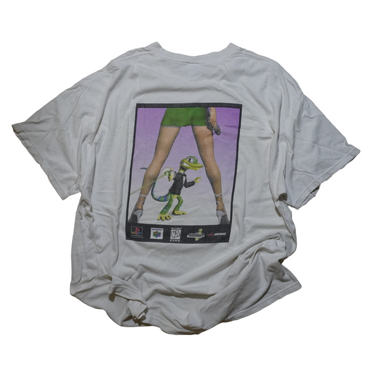 Vintage Gex Enter The Gecko playstation Gaming Promo Tee