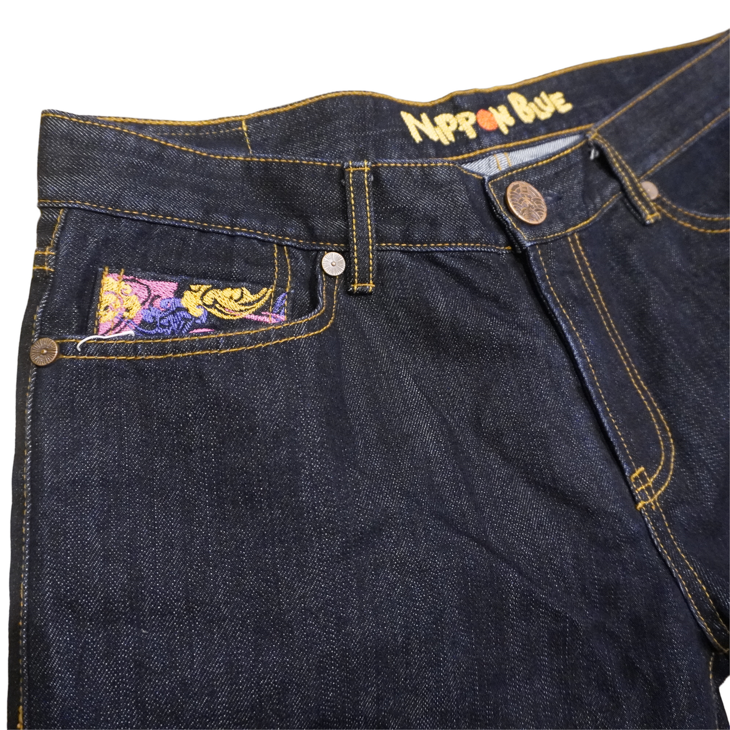 Japanese Brand Nippon Blue Y2k Pants