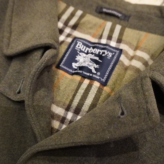 Vintage Burberry Coat Olive Green