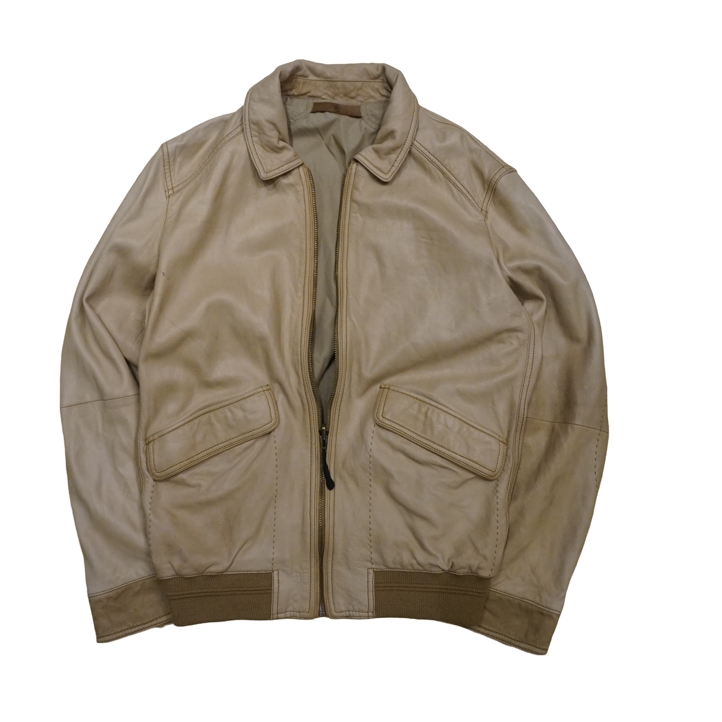 Vintage Swiss Brown Leather Jacket
