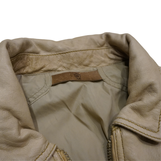 Vintage Swiss Brown Leather Jacket