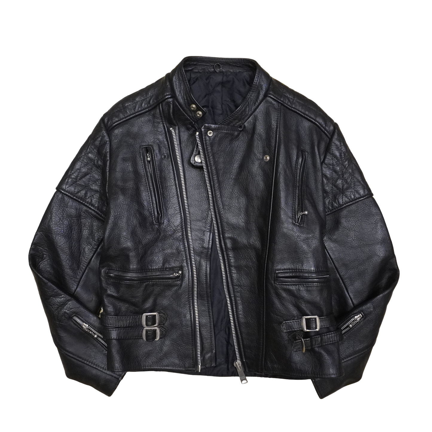 Vintage Leather Biker Jacket