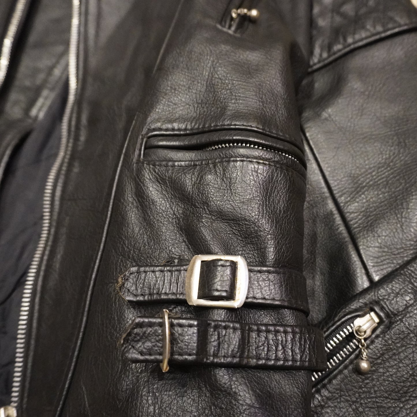Vintage Leather Biker Jacket
