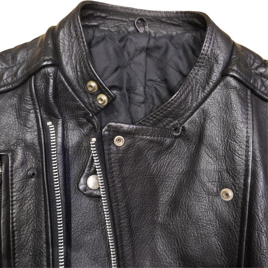 Vintage Leather Biker Jacket
