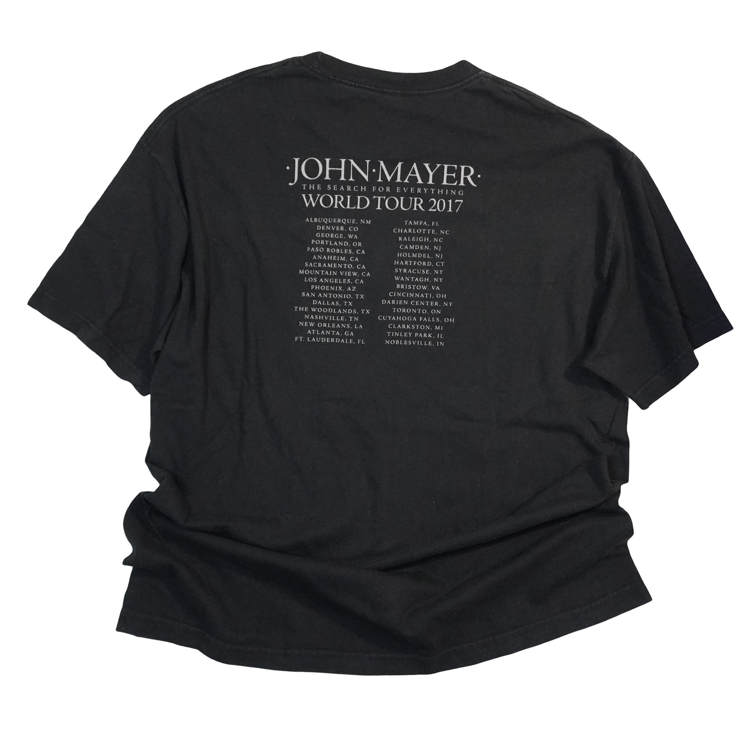John Mayer 2017 Tour Shirt
