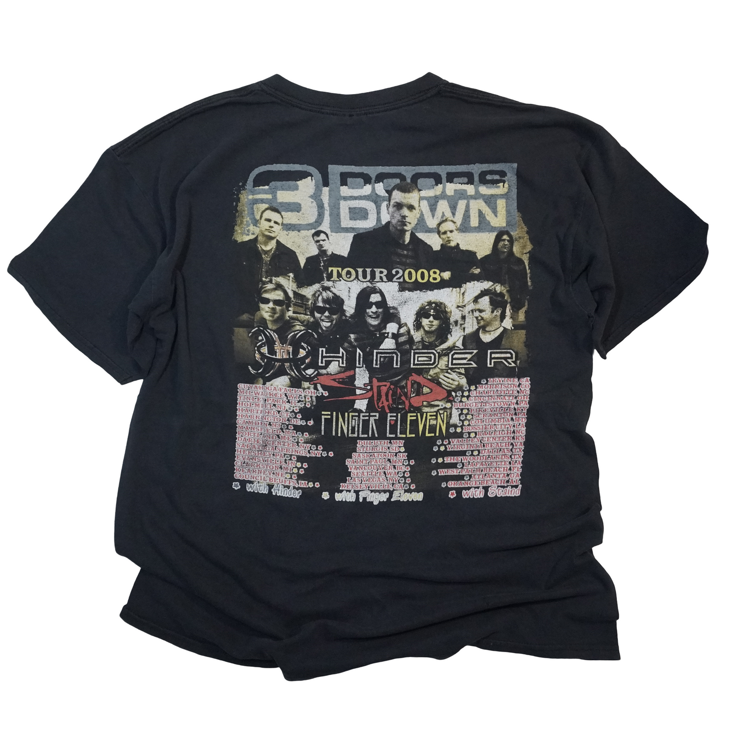 3 Doors Down Tour Tee 2008