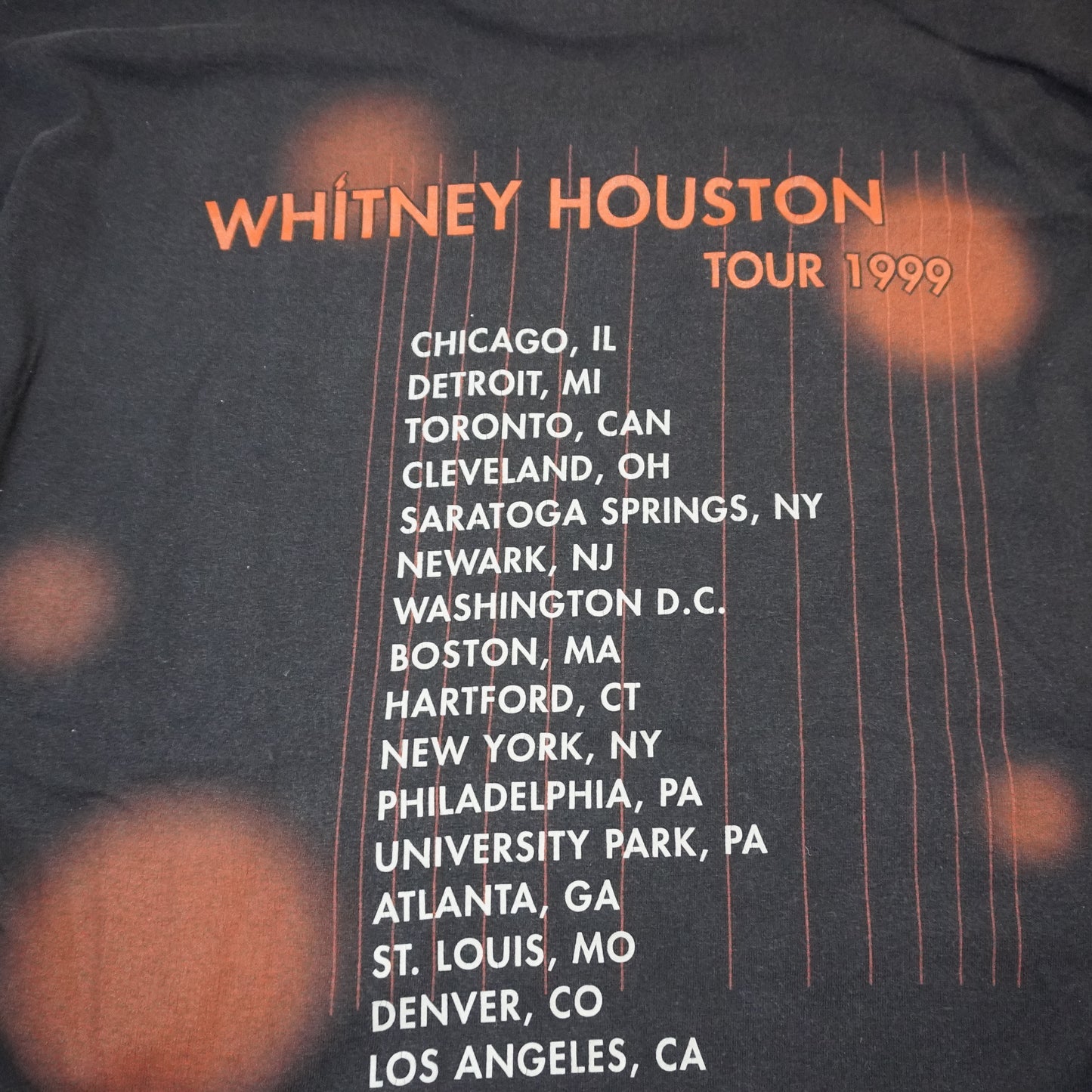 Vintage Whitney Houston 1999 Rap Tee Style