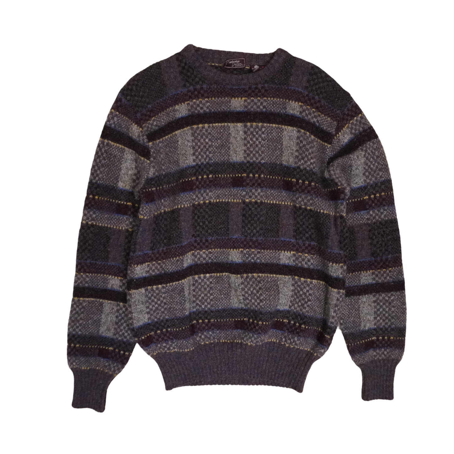Vntg Knitted Cambridge Sweater