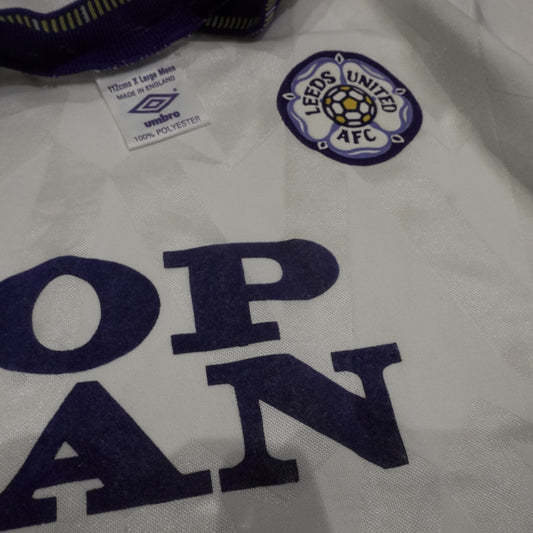Leeds 1990/1991 Home Umbro TOP MAN