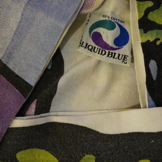 Vintage 1993 Liquid Blue Nicholson Elephant Tee