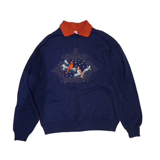 Red Cardinal Bird Grandma Sweater