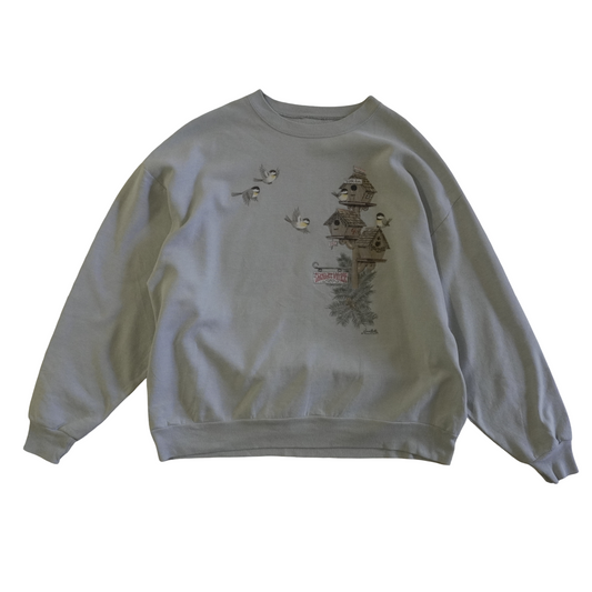 Chikadee  Village Bird Crewneck