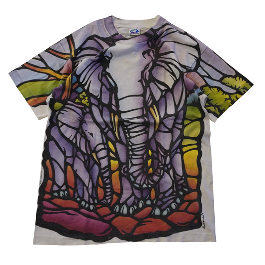 Vintage 1993 Liquid Blue Nicholson Elephant Tee