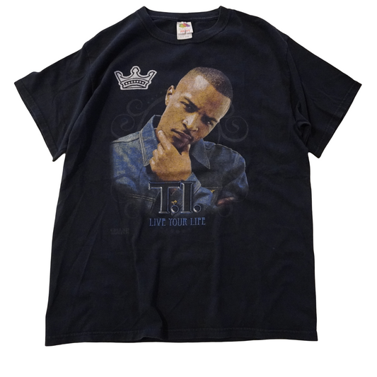 Vintage T.I Live your Life Grand Hustle Rap Tee