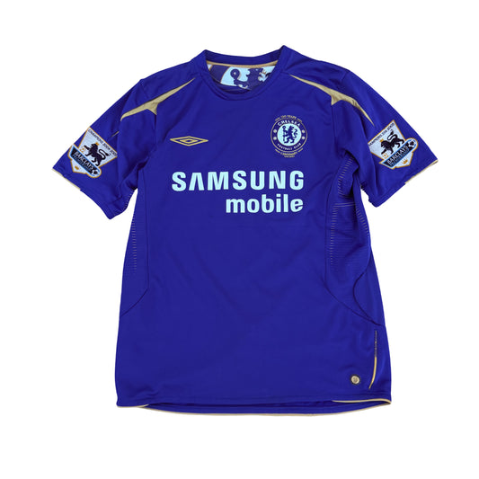 2005-06 Chelsea Centenary Home Shirt #15 Drogba