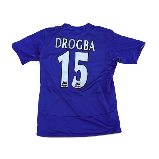 2005-06 Chelsea Centenary Home Shirt #15 Drogba